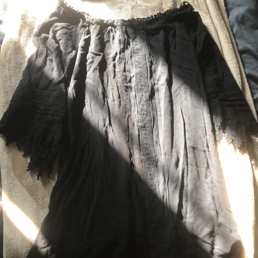 Mini black dress
